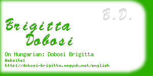 brigitta dobosi business card